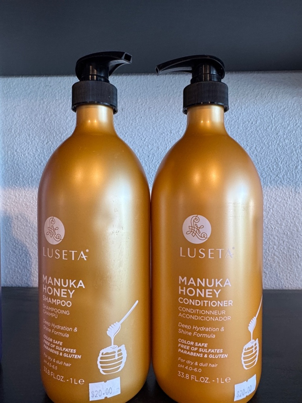 Manuka Honey Shampoo & Conditioner Set - Gold
